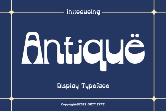 Antique Font: A Retro Type Design That Demands Attention