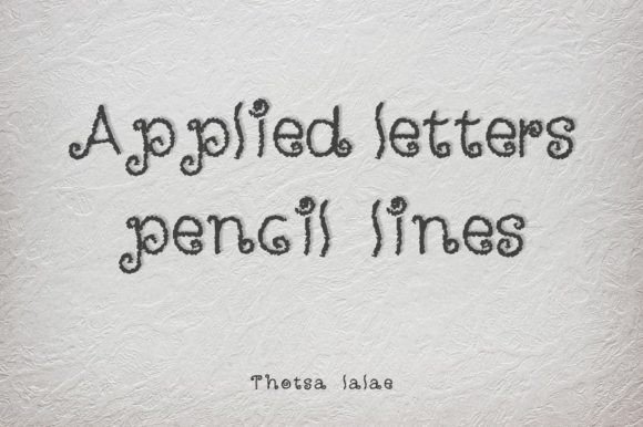 Applied Letters: A Vintage Typeface with Hand-Drawn Charm