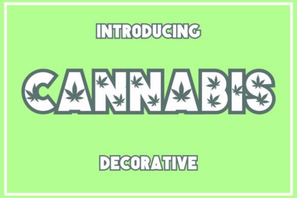 Cannabis: The Bold Decorative Font for Creative Impact