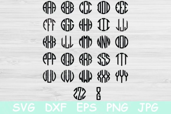 Circle Block Monogram Font: Design, Cut, and Create