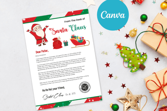 Editable Letter from Santa Claus: A Designer's Festive Template