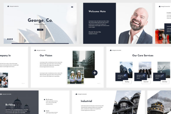Modern Construction Powerpoint: Your Blueprint for Professional Presentations