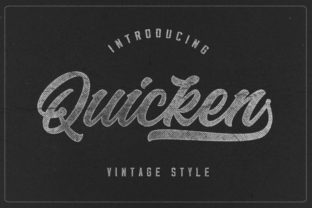 Quicken: A Handwritten Font with Vintage Charm