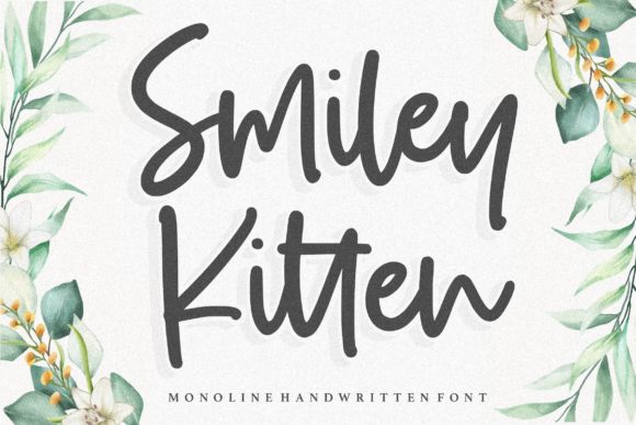 Smiley Kitten: A Handwritten Font with a Friendly, Natural Vibe
