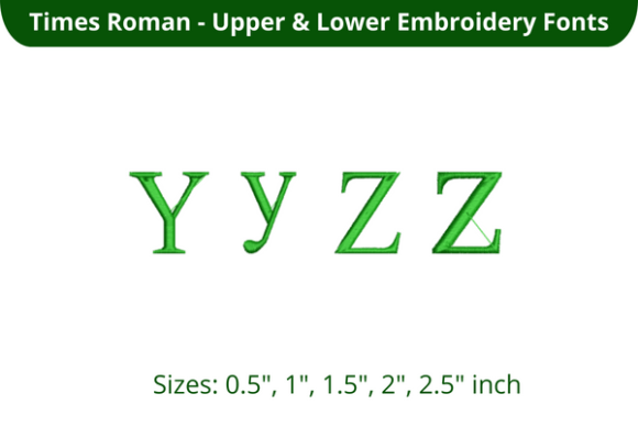 Times Roman Font YZ: Elevating Your Embroidery with Classic Elegance